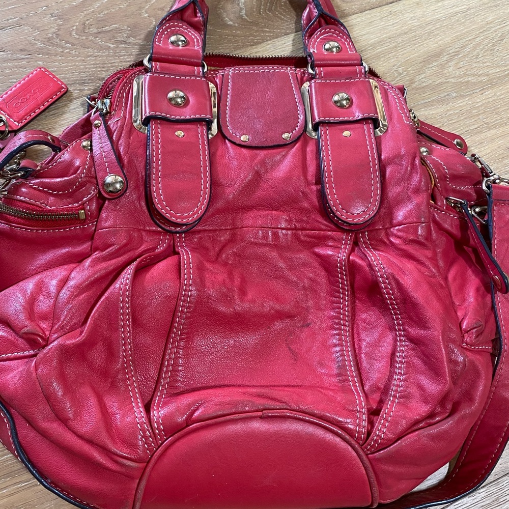 Red Coach hype bag